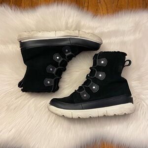 Sorel Explorer II Black Winter Boots